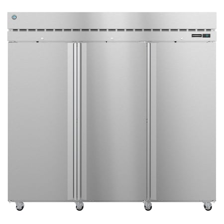 Hoshizaki Refrigerator, Three Section Upright, Full Stainless Doors with Lock R3A-FS